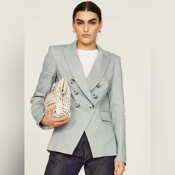 Veronica Beard Jackets & Blazers - Veronica Beard Dickey Blazer Seaglass Linen Blend EUC Size 2